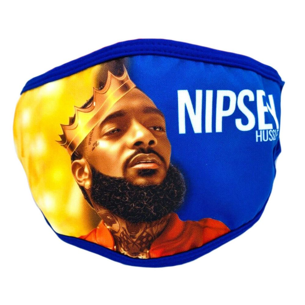 Nipsey Hussle The King Los Angeles Face Mask